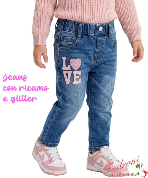 Pantalone jeans neonata LOLLITOP N7083 12/36 mesi