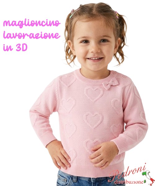 Magliocino neonata SWEET L060 PINK 12/36 mesi
