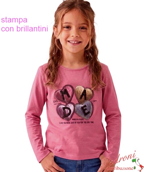Maglia bambina HOPE STAR GF2376 ORCHIDEA 4/12 anni