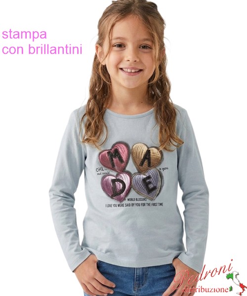 Maglia bambina HOPE STAR GF2376  SKY 4/12 anni