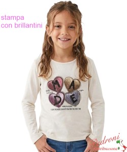 Maglia bambina HOPE STAR GF2376 LATTE 4/12 anni
