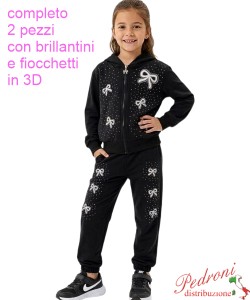 Completo bambina MISS BRUM KA1076 NERO 4/12 anni