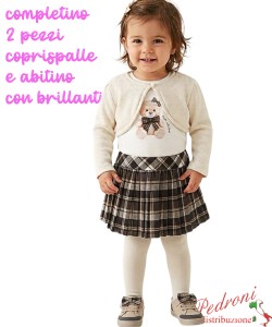 Completo neonata PINK AL688 LATTE 12/36 mesi