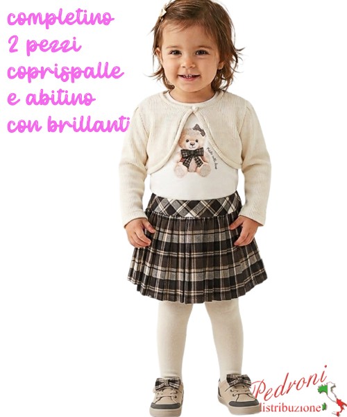 Completo neonata PINK AL688 LATTE 12/36 mesi