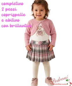 Completo neonata PINK AL688 CLIVIA 12/36 mesi