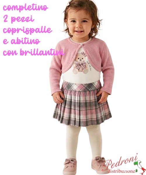 Completo neonata PINK AL688 CLIVIA 12/36 mesi