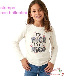 Maglia bambina HOPE STAR GF2405 LATTE 4/12 anni