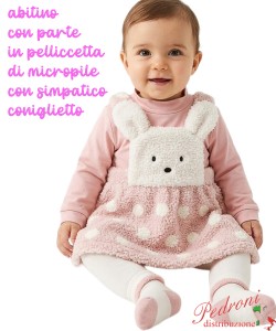 Abitino m/l neonata LOLLITOP BS7091 PINK 1/12 mesi