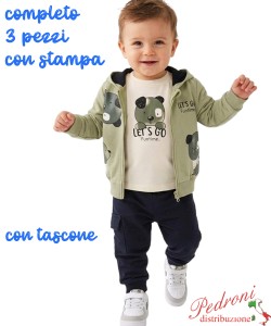 Tuta neonato MR JEK JA2734 MUSCHIO/blu 3/24 mesi