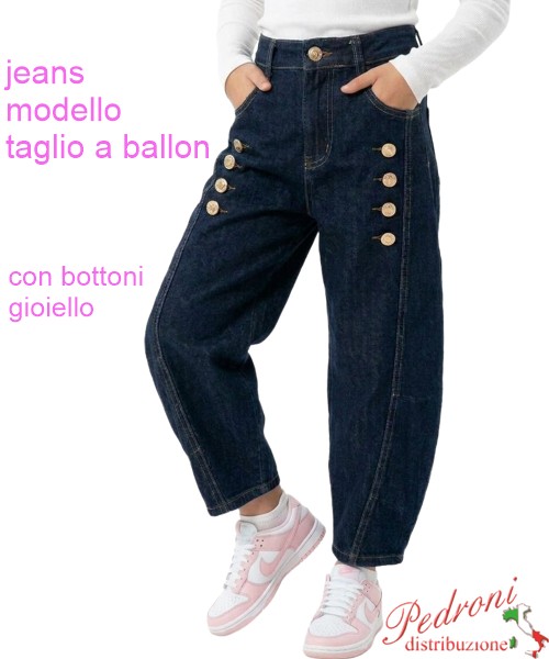Pantalone jeans bambina LOLLITOP N7283 JEANS...