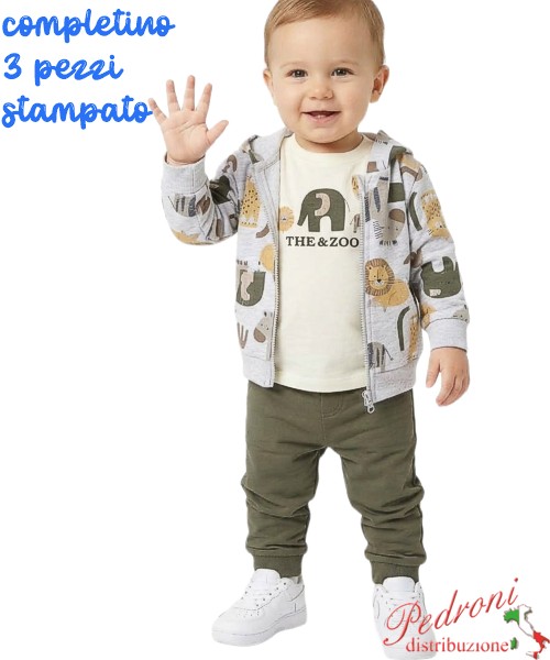 Tuta neonato BABY GANG S8653 GRIGIO/muschio...