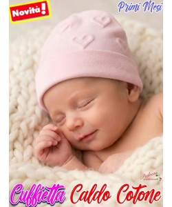 *MAFER* Cuffietta BABY in CALDO COTONE WSB9309 Rosa 3/6 mesi