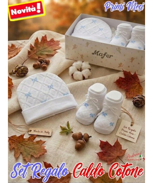 *MAFER* SET REGALO BABY in CALDO COTONE...