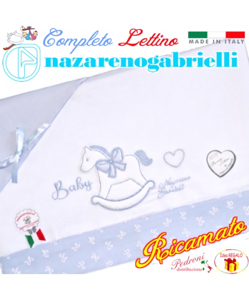 NAZARENO Completo LETTINO ricamato NG 101.33...