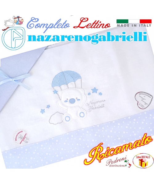 NAZARENO Completo LETTINO ricamato NG 101.36...