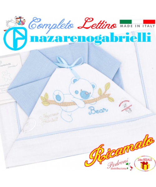 NAZARENO Completo LETTINO ricamato NG 101.27...