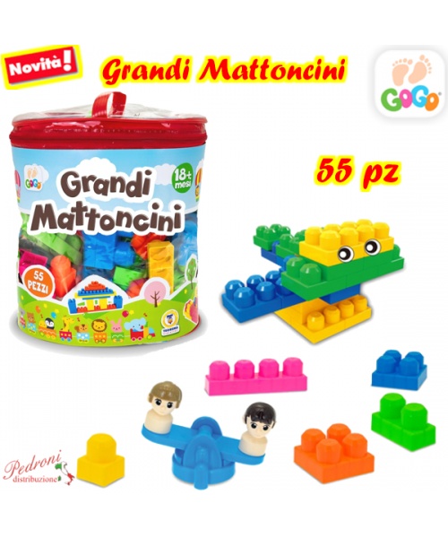 *LINEA GOGO* SACCO COSTRUZIONI GRANDI 55 PZ...