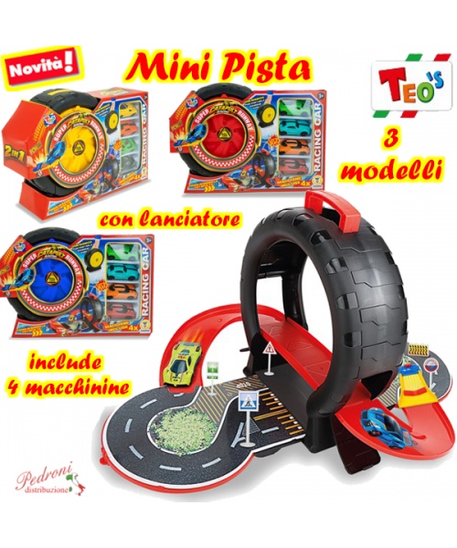 *TEO'S * MINI PISTA CON LANCIATORE IN 3 MODELLI...