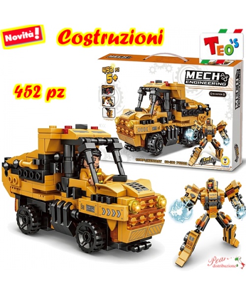 *TEO'S* COSTRUZIONI TRANSFORMER BULLDOZER 80953...