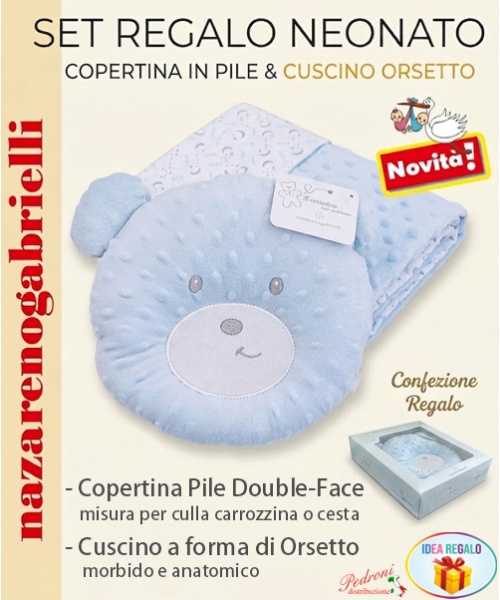 *IDEA REGALO* SET Copertina + Cusino ORSETTO...