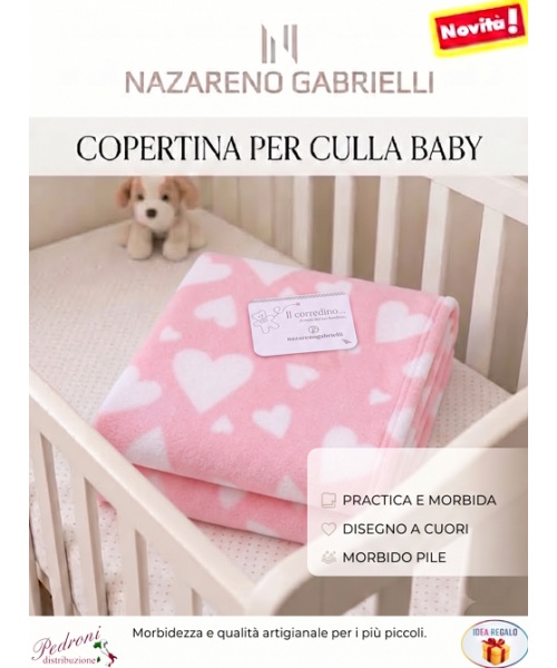 Copertina CULLA in PILE disegnata " CUORICNI "...