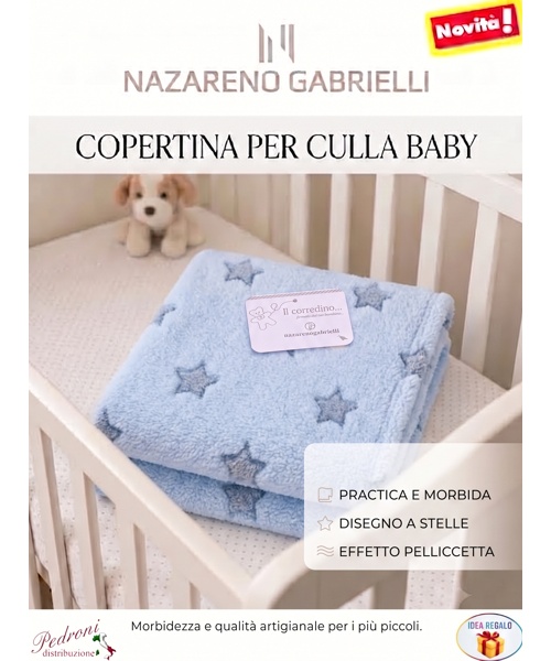 Copertina CULLA in PILE disegnata " STELLE "...