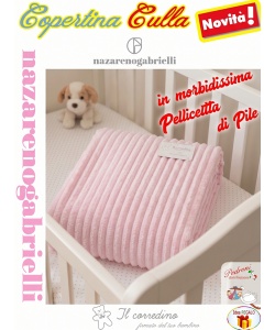Copertina CULLA "Pelliccetta di Pile" a coste NG-441 ROSA