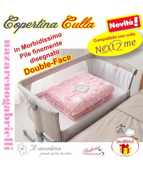 "NEXT TO ME"  COPERTA Pile CULLA NG-30169 Rosa