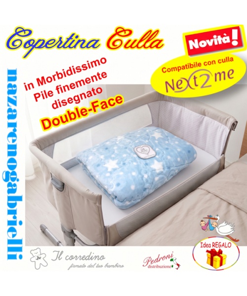 "NEXT TO ME" COPERTA Pile CULLA NG-30169 Cielo