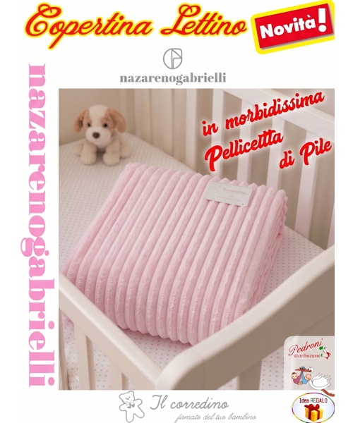 Copertina LETTINO "Pelliccetta di Pile" a coste...