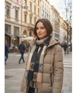 * NOVITA' * SCIARPA INVERNALE WJ-780 cm.70x180 Color2