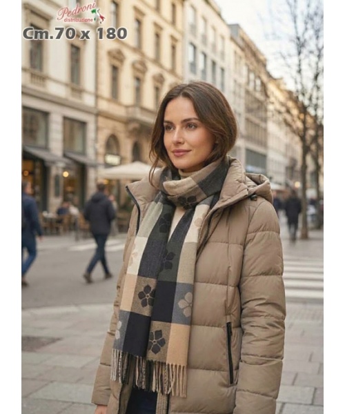 * NOVITA' * SCIARPA INVERNALE WJ-780 cm.70x180...