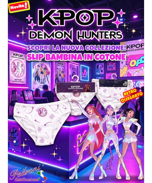 * K-POP DEMON HUNTERS * Slip bambina 100%...