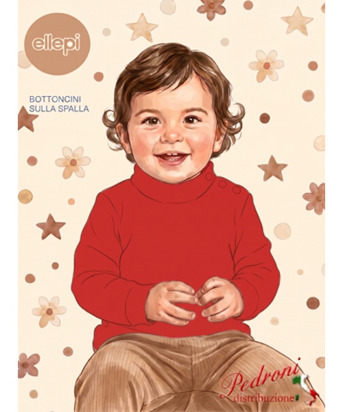 * ELLEPI * Maglia m/l neonata CE7595 ROSSO 9/24...