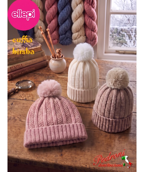 * ELLEPI * Cuffia bambina BH8037 in 3 Colori...