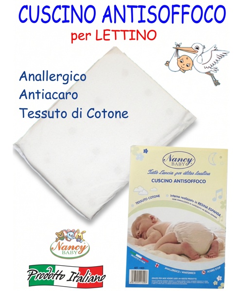 CUSCINO ANTISOFFOCO Lettino cm. 45 x 32 art.1101