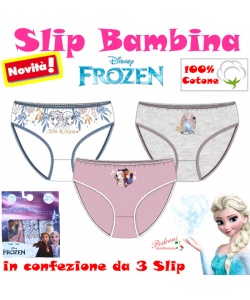 FROZEN Slip bambina 100% COTONE art.FR30019 2/8 Anni
