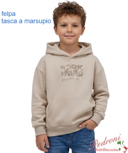Felpa bambino STREET NT8510 BEIGE 4/12 anni