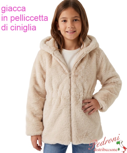 Giacca Pelliccetta bambina CHIC AF2831 BEIGE...