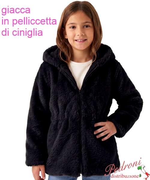 Giacca Pelliccetta bambina CHIC AF2831 NERO...