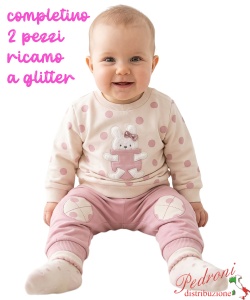 Completino neonata LOLLITOP BE570 BEIGE/Rosa 1/12 mesi