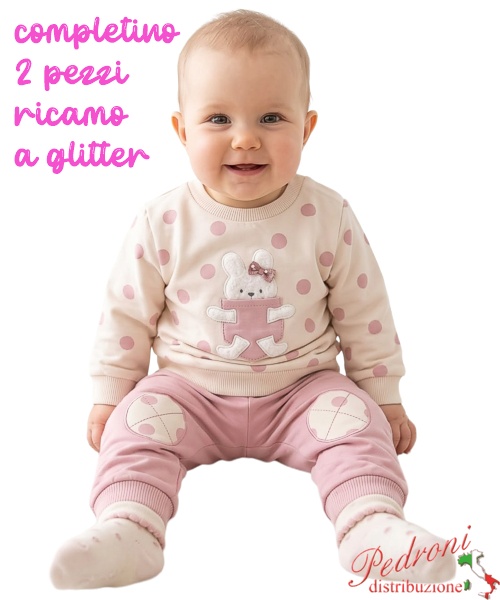 Completino neonata LOLLITOP BE570 BEIGE/Rosa...