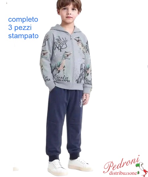 Tuta bambino NEW YORK GM1370 SKY/blu 3/8 anni