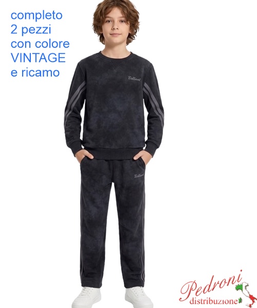 Tuta bambino STREET NT6257 NERO 6/14 anni