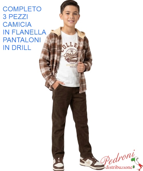 Completo bambino MG FM1473 BEIGE/cioccolato...
