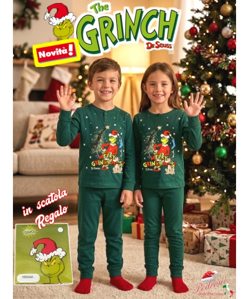 *PROMO NATALE* GRINCH Pigiama bambino/a CALDO...