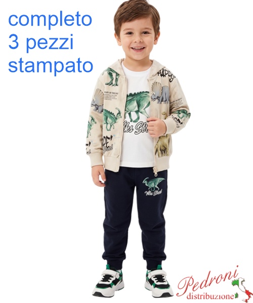 Tuta bambino NEW YORK GM1251 BEIGE/blu 1/5 anni
