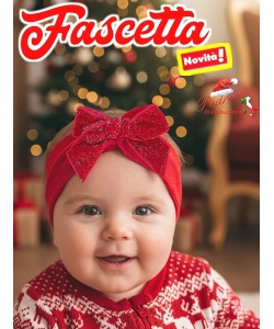 *NATALE* MAFER Fascetta Baby CALDO COTONE art.XNA9415 Rosso