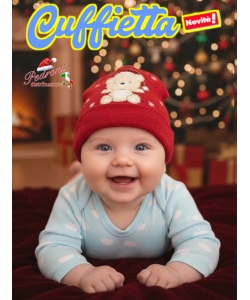 *NATALE* MAFER Cuffietta Baby CALDO COTONE art.XNA3662 Rosso