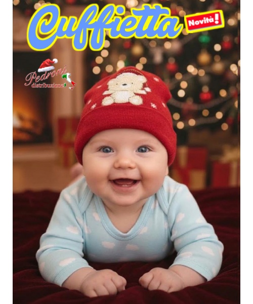 *NATALE* MAFER Cuffietta Baby CALDO COTONE...
